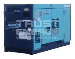Дизельный генератор Airman SDG25AS с АВР В кожухе Isuzu 4LE1