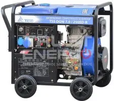Сварочный генератор ТСС DGW 7.0/250ED-R Открытая на раме TSS 192F trustenergo.ru