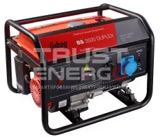 Бензиновый генератор Fubag BS 3500 DUPLEX Открытая на раме Fubag  trustenergo.ru
